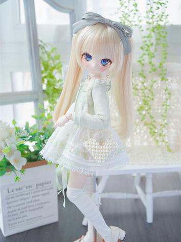 BJD Wig Straight Ponytail T...