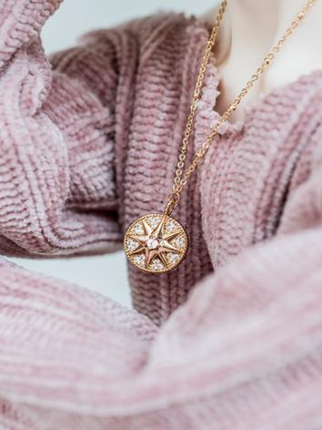 BJD Star King Gold Plated Zircon Necklace Jewelry Accessories for SD Ball Jointed Doll