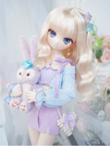 BJD Wig Milk Silk Medium Lo...