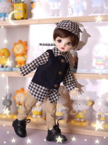 BJD Hat Vest Shirt Overalls...