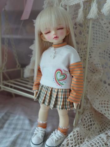 BJD Baby Pleated skirt for MSD YOSD Size Ball Jointed Doll