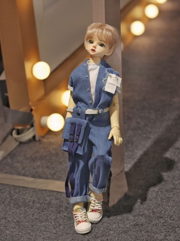 BJD Doll Clothes Denim Jump...