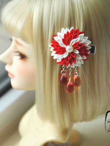 BJD Doll with Kimono Ancient Style Headdress for YOSD Size Ball Jointed Doll