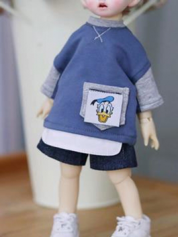 BJD Doll Blue T-shirt for M...