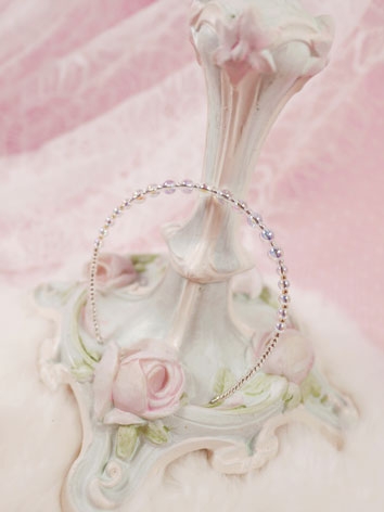 BJD Doll Headwear Mermaid Transparent Beaded Hair Hoop for 1/3 1/4 1/6/Blythe Size Ball Jointed Doll