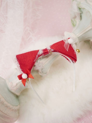 BJD Fur Edge Cat Ear Bow He...