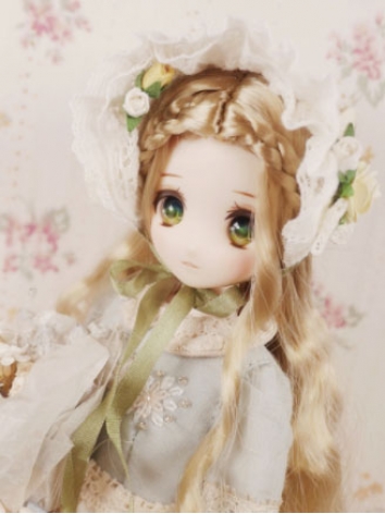 BJD Doll Lace Flower Hat for 1/6 1/12/OB11 Size Ball Jointed Doll