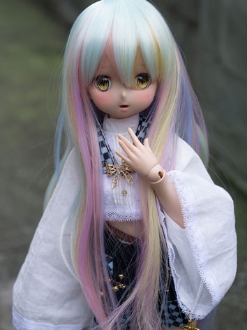 BJD Doll Wig Long Curly Hair for SD Size Ball Jointed Doll
