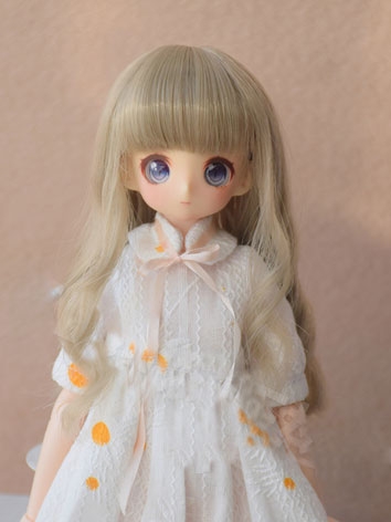 BJD Doll Wig Long Curly Hair for 1/8 Size Ball Jointed Doll
