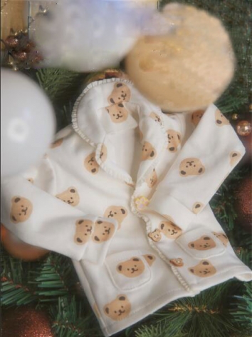 BJD Doll Christmas Bear Pajamas DFH-4-C-003 for SD Size Ball Jointed Doll