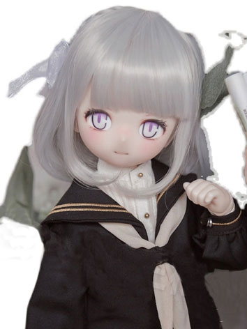 BJD Wig Small Braid Hair with Bow for SD/MSD/YOSD Size Ball Jointed Doll