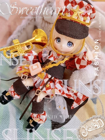 BJD Clothes Cute Suit Dress for OB11/1/12 Size Ball-jointed Doll