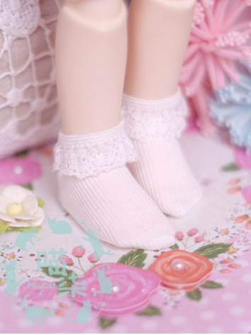 BJD Socks White Lace Socks ...