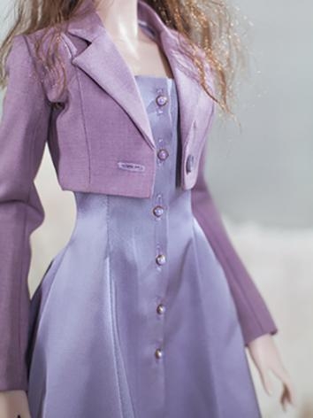 BJD Clothes Purple Suit Sho...