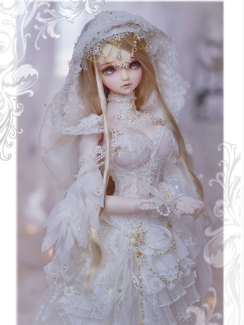 1/3 BJD Clothes White Flame...