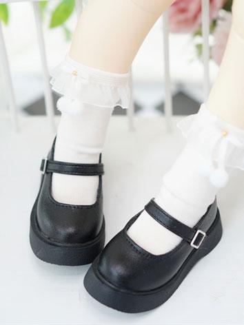 BJD Doll Round Toe Black Br...