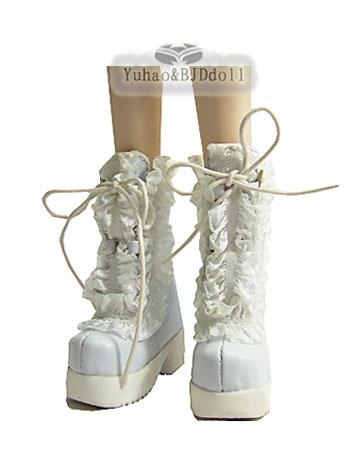 Bjd Shoes White Black Lace ...