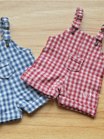 BJD Clothes Belted Plaid Sh...