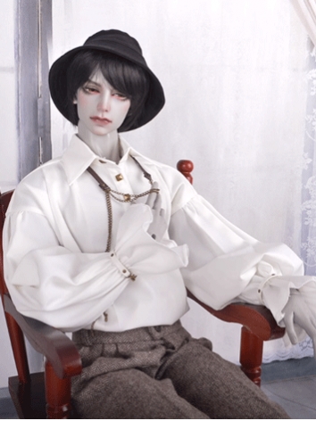 BJD Clothes Boy Retro Puff Sleeves Shirt for MSD/SD/70cm/ID75 Size Ball-jointed Doll