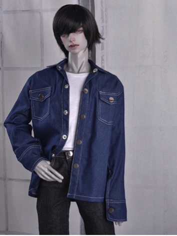 BJD Clothes Boy Denim Shirt...