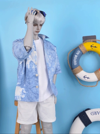 BJD Clothes Boy Loose Shirt...