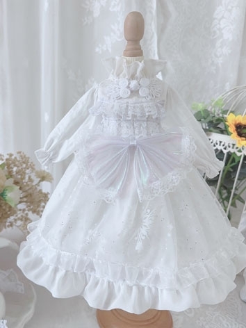 BJD Clothes White Wesern St...