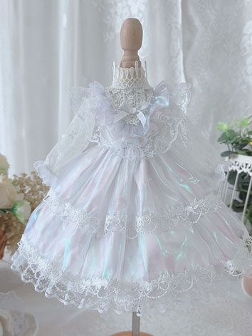 BJD Clothes White Dress Set...