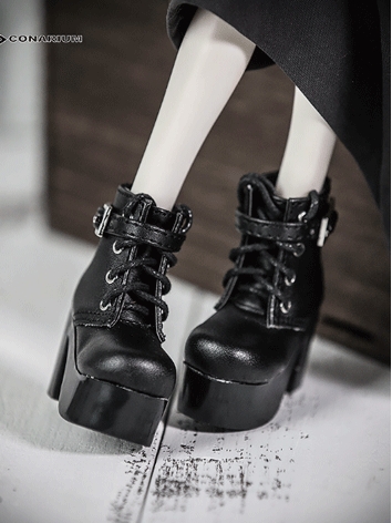 BJD Shoes Female Leather Hi...