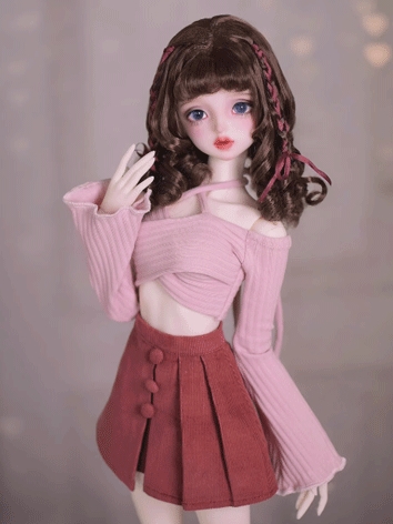 BJD Wig Girl Long Curly Hai...