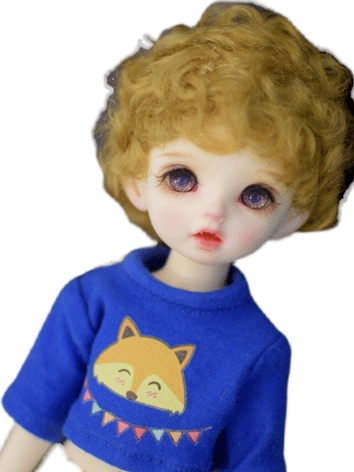 BJD Wig Girl Short Curly Hair for SD/MSD/YOSD Size Ball-jointed Doll
