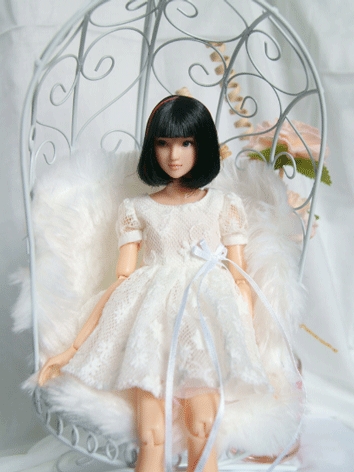 BJD Clothes White Dress for...