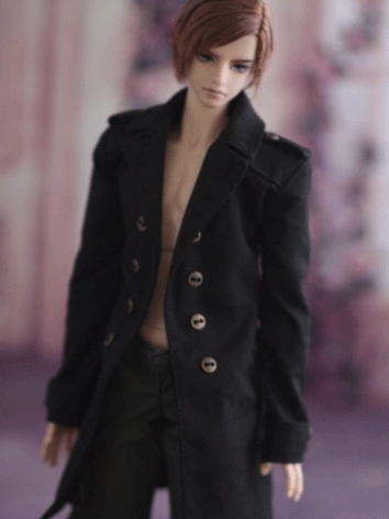 BJD Clothes Black Coat for ...