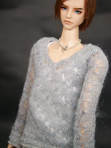 BJD Clothes Gray Male Sweater for XAGA27cm/Granado30cm Size Ball-jointed Doll
