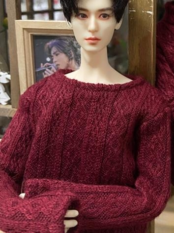 BJD Clothes Male Red Sweater for Granado30cm Size Ball-jointed Doll
