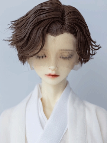 BJD Wig Short Milk Side Par...