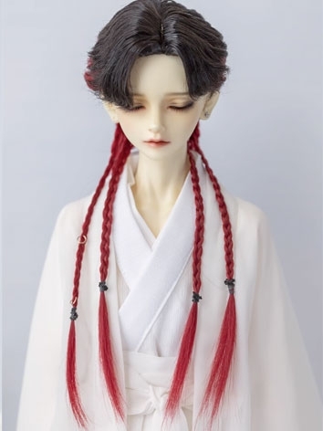 BJD Wig Long Milk Center Pa...