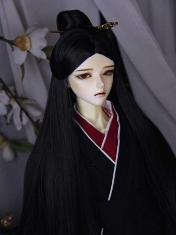 BJD Wig Boy Black Ancient Styled Wig Hair for SD Size Ball-jointed Doll