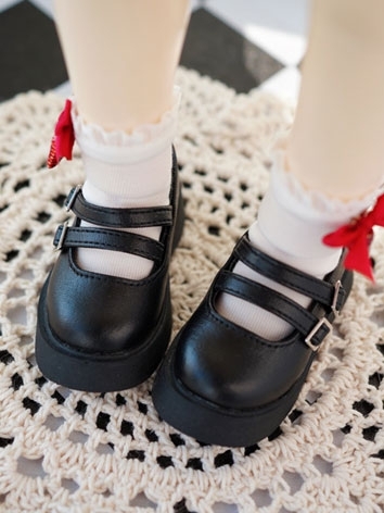 BJD Doll Thick-soled Leather Shoes for YOSD/MSD Size Ball Jointed Doll