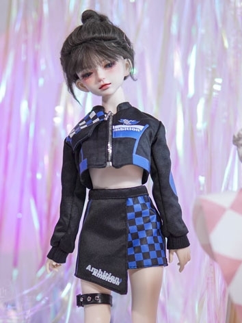BJD Clothes Pink Blue Racin...
