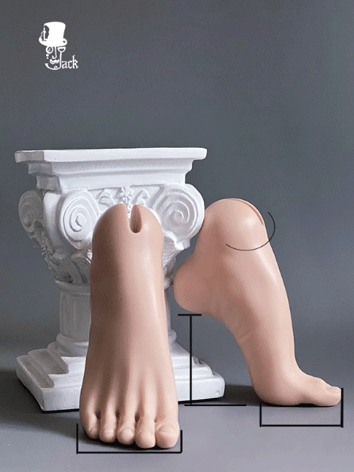 BJD High Heel Feet Fit for ID75 Boy Body Ball Jointed Doll