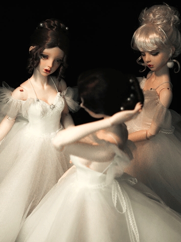 BJD Clothes White Ballet Dress Suit for SD Size Ball-jointed Doll