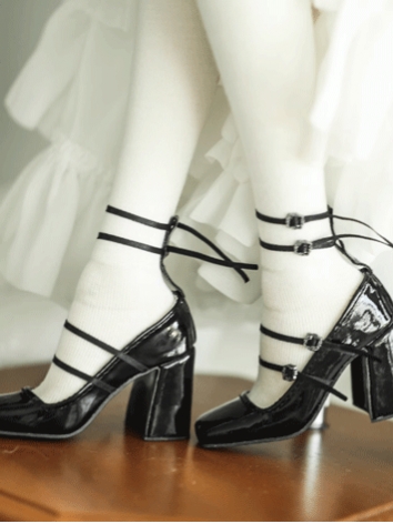 BJD Shoes Square Toe High-h...