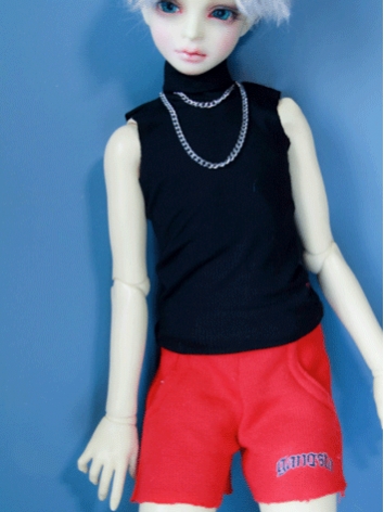 BJD Clothes Red Sports Shorts Black Vest for SD/MSD Size Ball-jointed Doll