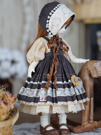 BJD Clothes Vintage Dress S...