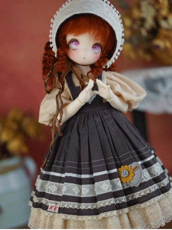 BJD Clothes Vintage Dress S...