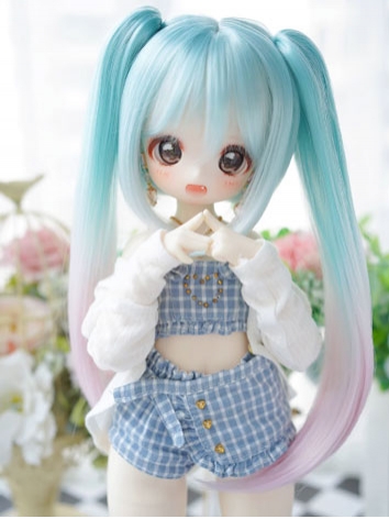 BJD Wig Twin-tail Gradient ...