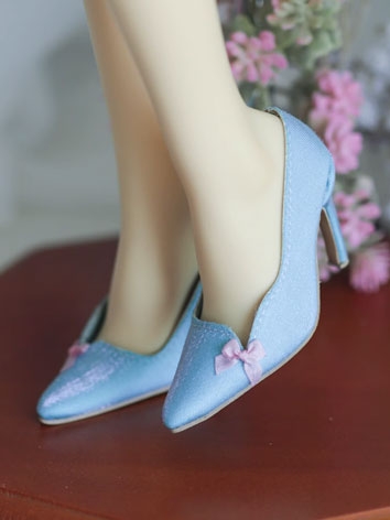 BJD Shoes Macaron Satin Fac...