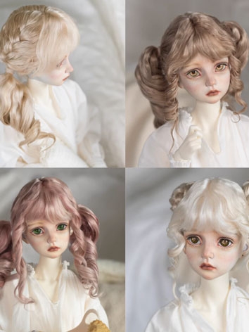 BJD Wig Bunches Double Pony...