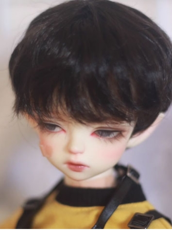 BJD Wig Black Brown Short M...