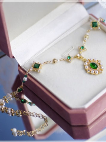 BJD Accessaries Classical Green Necklace X022 for SD Size Ball-jointed Doll